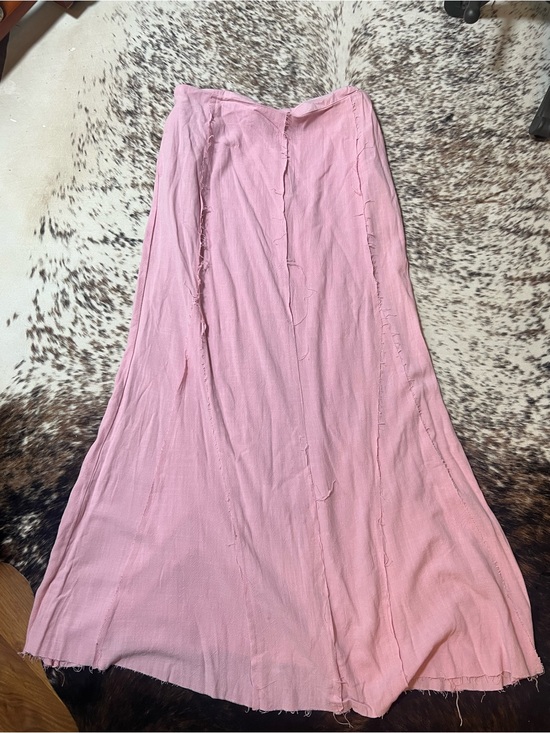 Dresses & Skirts - Women's Pink Long Flowing Grunge Skirt